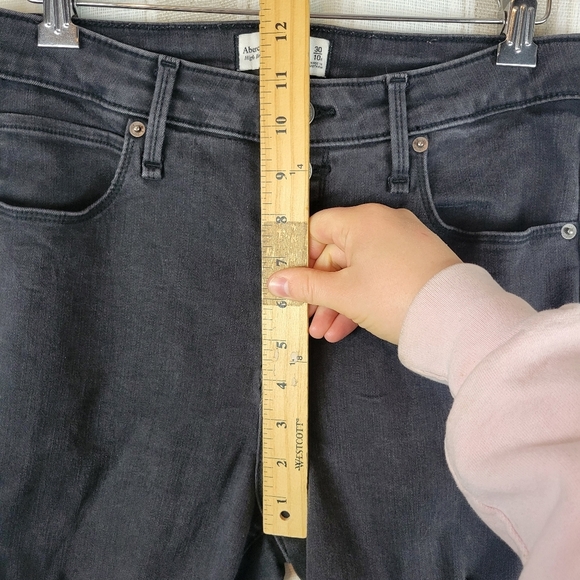 Abercrombie & Fitch Curve Love High Rise Super Skinny Ankle Jeans Size 30/10 - Picture 6 of 9